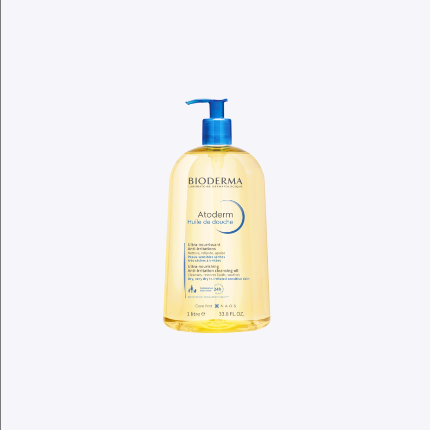 BIODERMA ATODERM МАСЛО ЗА ТУШИРАЊЕ ЗА ИНТЕНЗИВНА СМИРУВАЧКА НЕГА ЗА ЛИЦЕ И ТЕЛО 1 л