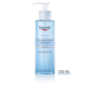 EUCERIN DERMATOCLEAN ОСВЕЖУВАЧКИ ГЕЛ ЗА МИЕЊЕ ЛИЦЕ СО ХИЈАЛУРОН ЗА НОРМАЛНА И КОМБИНИРАНА КОЖА 200 мл