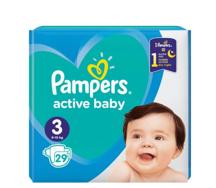 PAMPERS ACTIVE BABY 3 (6-10KG) 29