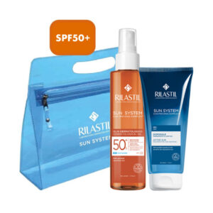 RILASTIL SUN SYSTEM DERMATOLOGICAL OIL SPF 50 200 ML + AFTER SUN GEL 200 ML