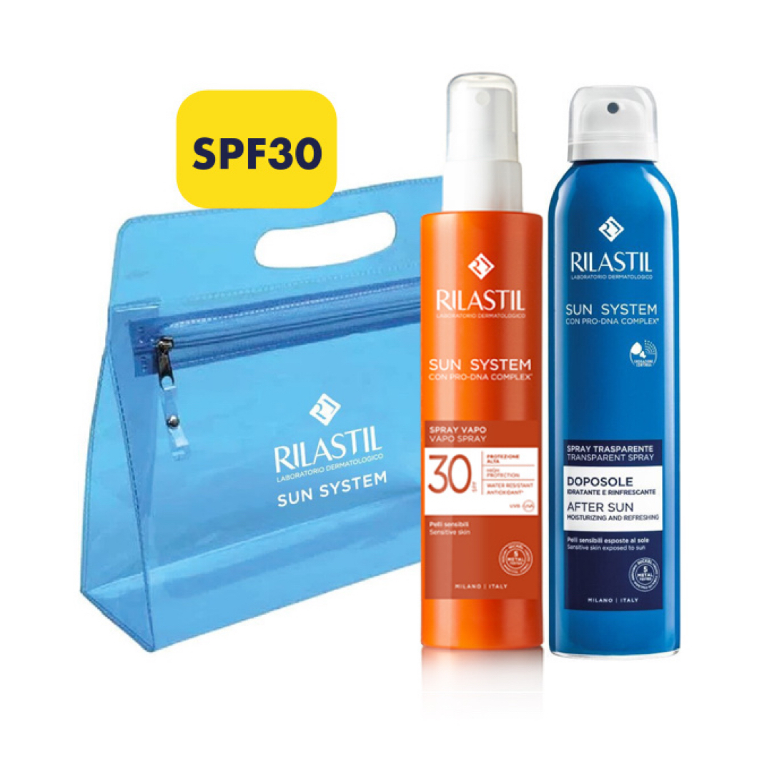 RILASTIL SUN SYSTEM VAPO SPRAY SPF 30 200 ML + AFTER SUN SPRAY 200 ML