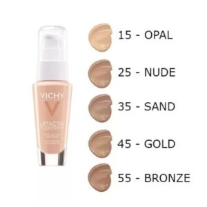 VICHY LIFTACTIV FLEXTEINT ТЕЧНА ПУДРА ПРОТИВ БРЧКИ СО ЗАШТИТЕН ФАКТОР 20 БРОЈ 45 30 мл