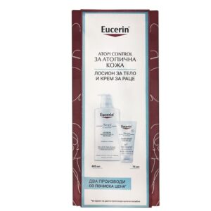 EUCERIN ATOPICONTROL ЛОСИОН ЗА ТЕЛО 400 мл + ATOPICONTROL
КРЕМ ЗА РАЦЕ 75 мл