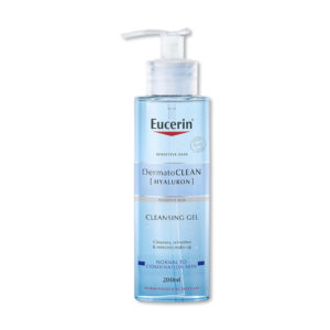 EUCERIN DERMATOCLEAN ОСВЕЖУВАЧКИ ГЕЛ ЗА МИЕЊЕ ЛИЦЕ СО ХИЈАЛУРОН ЗА НОРМАЛНА И КОМБИНИРАНА КОЖА 200 мл