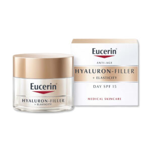 EUCERIN HYALURON-FILLER + ELASTICITY ДНЕВЕН КРЕМ ЗА СИТЕ ТИПОВИ НА КОЖА СПФ15 50 мл