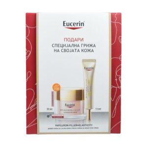 EUCERIN СЕТ-HYALURON-FILLER + ELASTICITY ROSÉ ДНЕВЕН КРЕМ СПФ30 50мл HYALURON-FILLER+ELASTICICY КРЕМ ЗА ОЧИ СПФ20 15мл