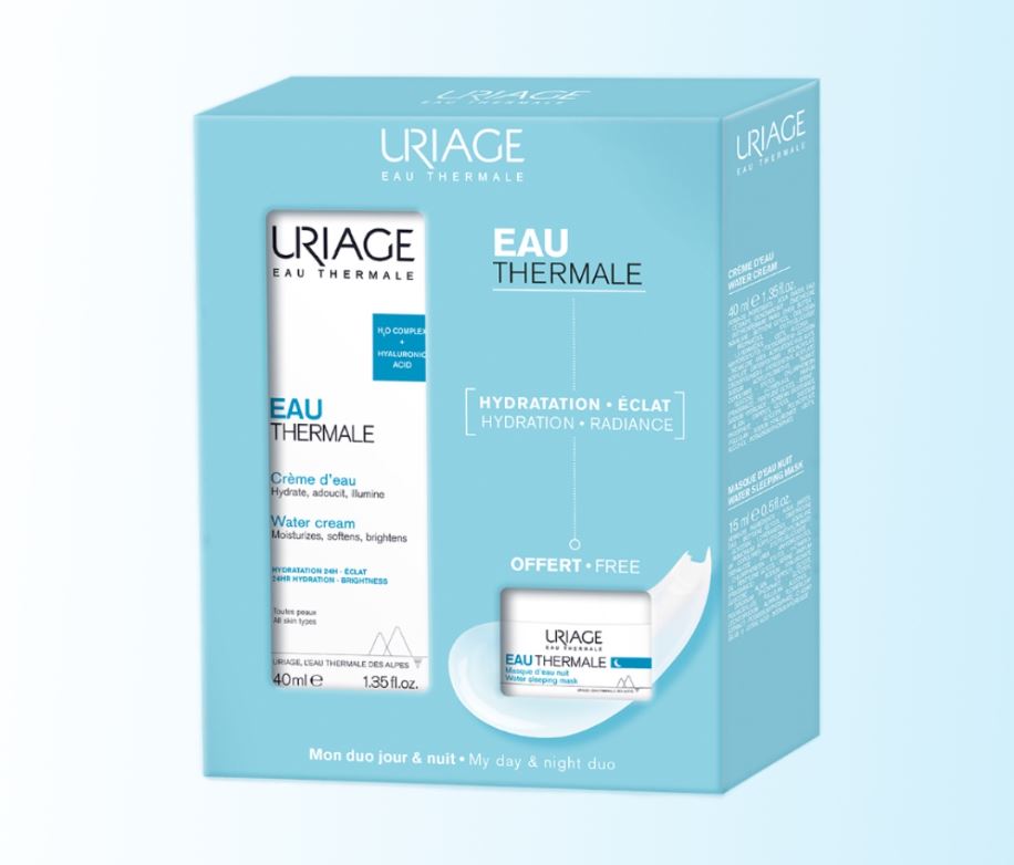 URIAGE EAU THERMALE ХИДРАТАНТЕН КРЕМ 40 мл +URIAGE EAU THERMALE НОЌНА МАСКА 15 мл