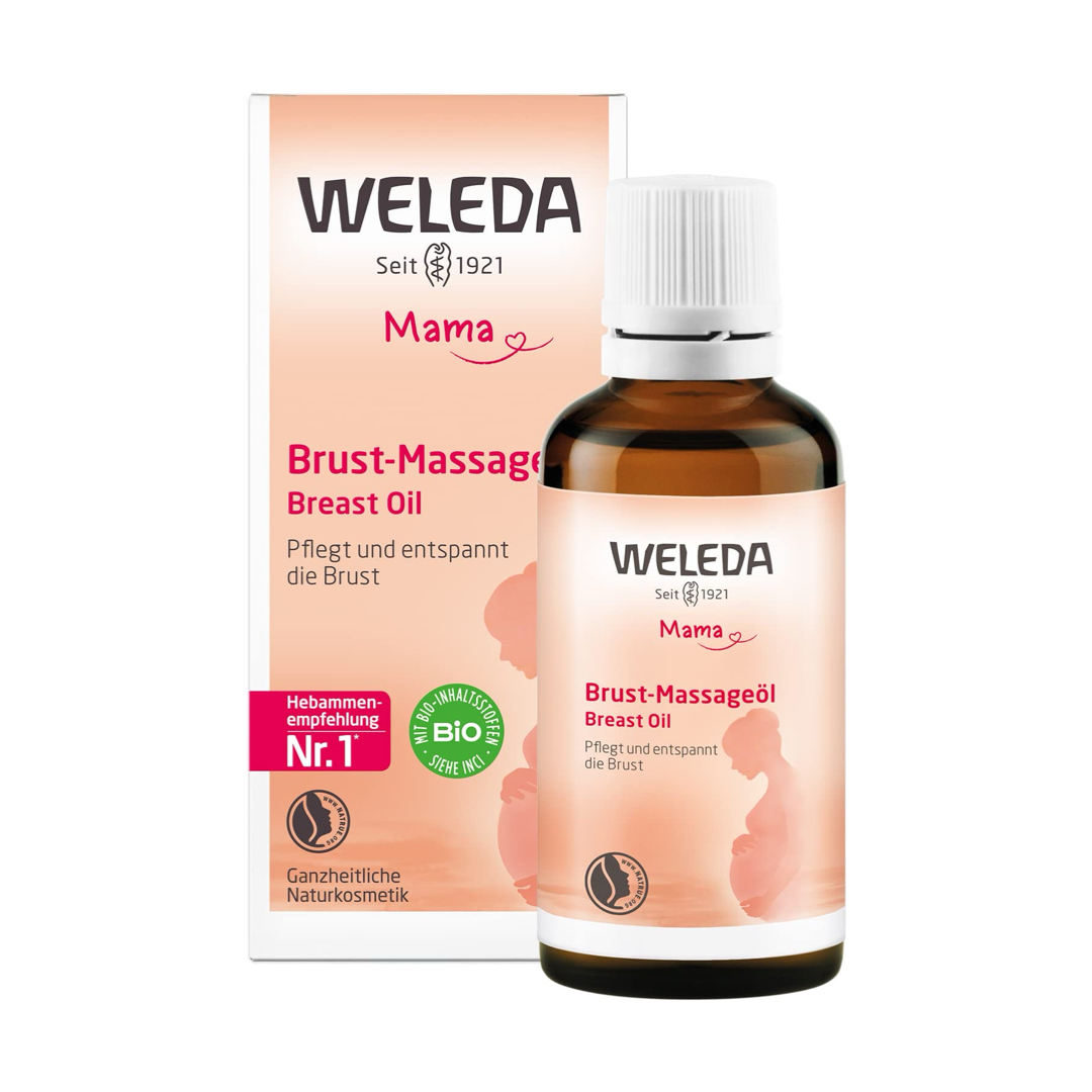 WELEDA МАСЛО ЗА МАСАЖА НА ГРАДИ ПРИ ЛАКТАЦИЈА КАЈ ДОИЛКИ 50 мл