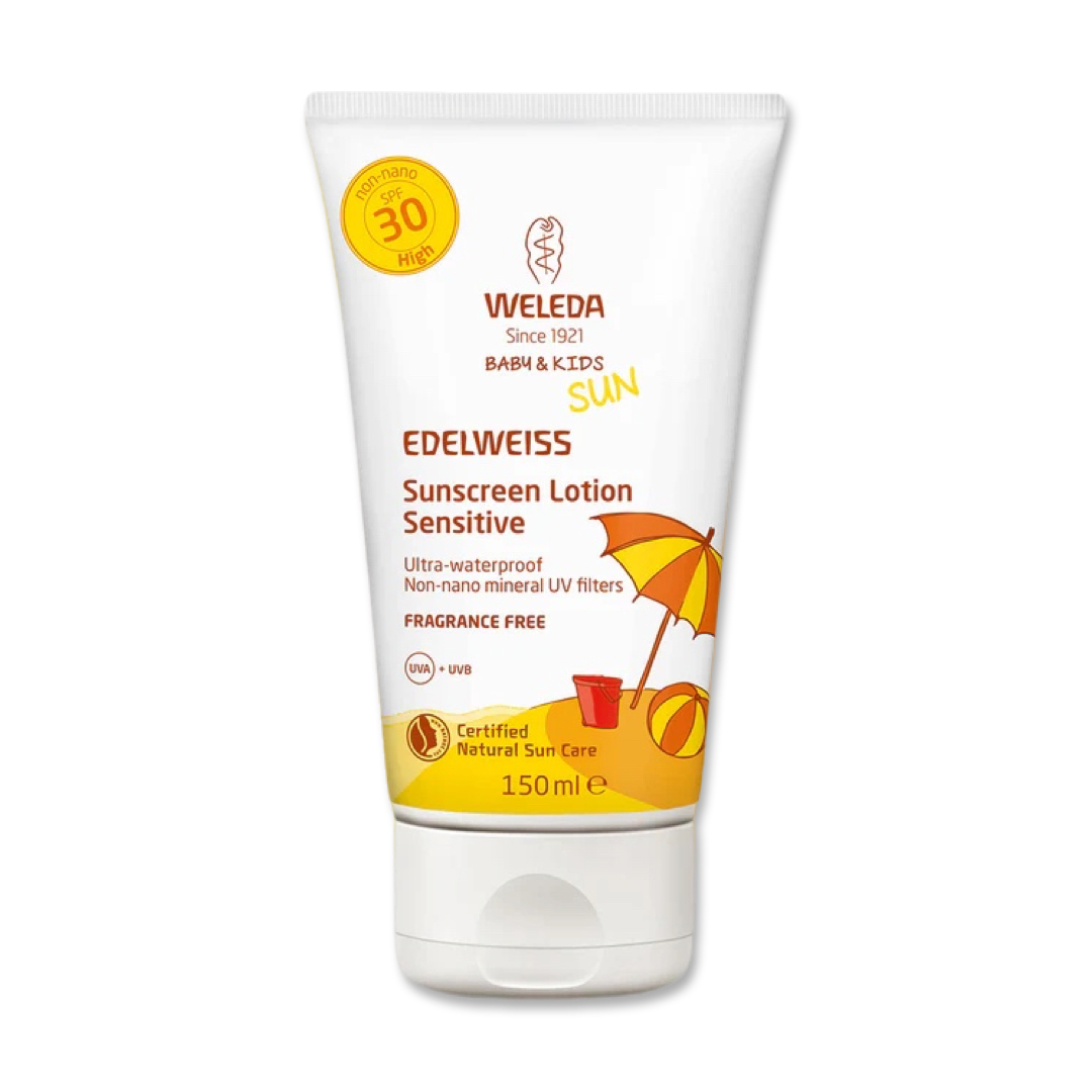 WELEDA SENSITIVE МЛЕКО ЗА ДЕЦА СО ЗАШТИТЕН ФАКТОР 30 150 мл