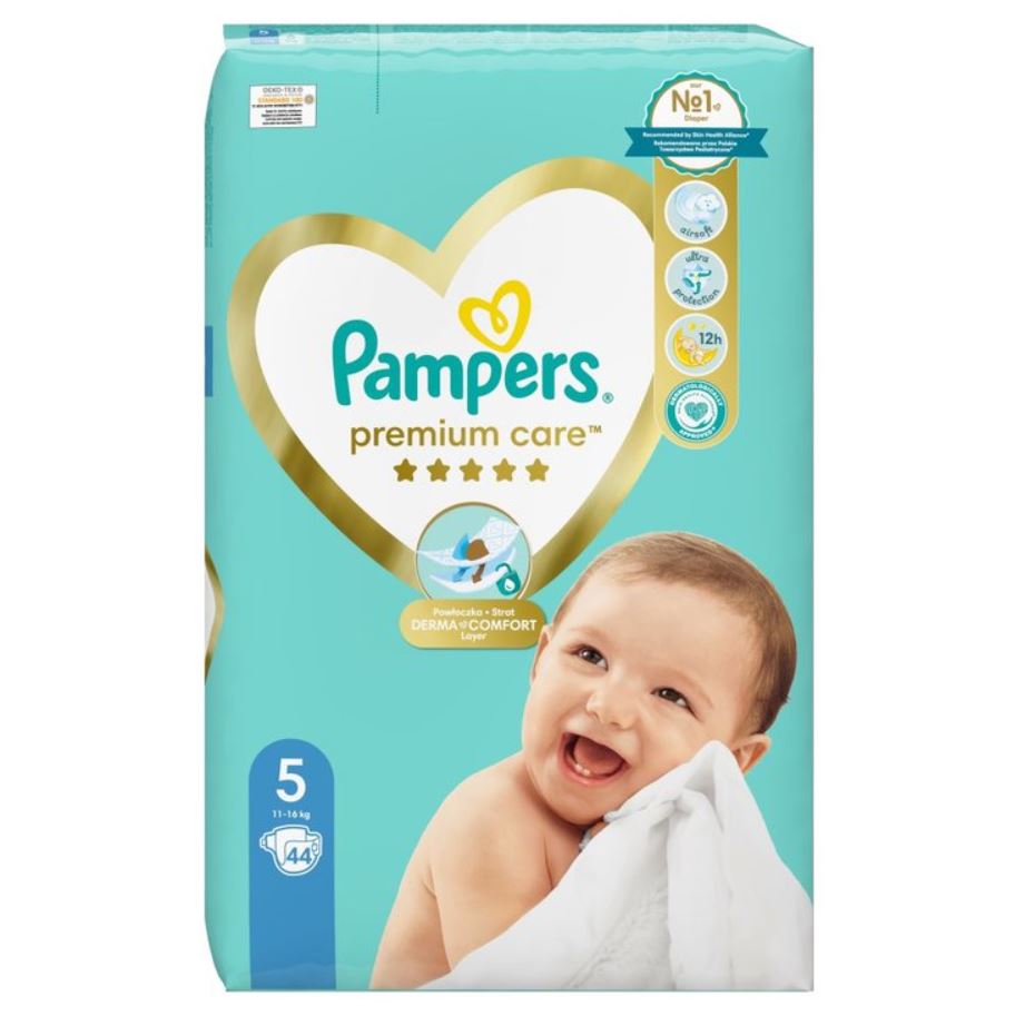 PAMPERS PREMIUM CARE 5 (11-16KG) 44