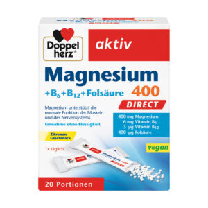 DOPPEL HERZ MAGNESIUM 400 DIRECT+B6+B12+ФОЛНА КИСЕЛИНА X 20 ЌЕСИЧКИ