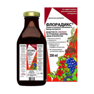FLORADIKS ТОНИК СО ЖЕЛЕЗО, ВИТАМИНИ И БИЛНИ ЕКСТРАКТИ 250 мл