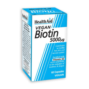 HEALTH AID BIOTIN 5000 микрограми КАПСУЛИ (60 КАПСУЛИ)