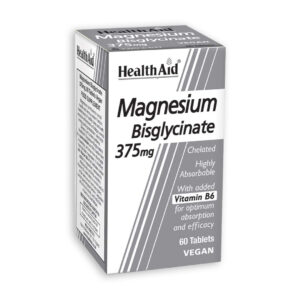 HEALTH AID MAGNESIUM BISGLYCINATE 375 мг ТАБЛЕТИ (60 ТАБЛЕТИ)