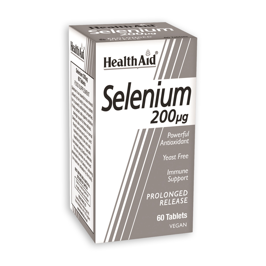 HEALTH AID SELENIUM 200микрограми ТАБЛЕТИ (60 ТАБЛЕТИ)