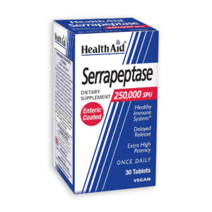 HEALTH AID SERRAPEPTASE 250 000 IU ТАБЛЕТИ ( 30 ТАБЛЕТИ)