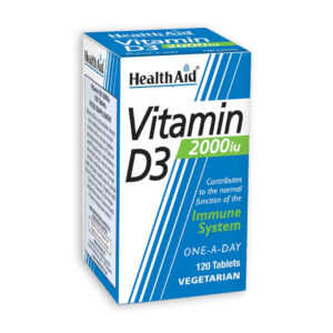 HEALTH AID VITAMIN D3 2000 IU ТАБЛЕТИ (120 ТАБЛЕТИ)