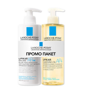 LA ROCHE POSAY LIPIKAR BAUME AP+M 400мл БАЛЗАМ СО ТРОЈНО ДЕЛУВАЊЕ + LIPIKAR CLEANSING OIL AP+ 400мл МАСЛО ЗА ЧИСТЕЊЕ