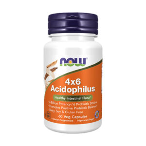 NOW ACIDOPHILUS 4X6 (60 КАПСУЛИ)