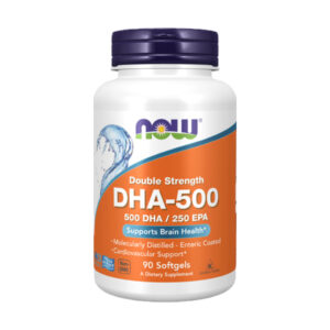 NOW DHA - 500мг (90 МЕКИ ЖЕЛАТИНСКИ КАПСУЛИ)