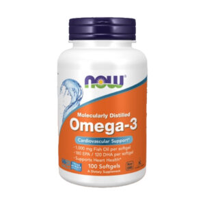 NOW OMEGA-3 1000мг ( 100 МЕКИ ЖЕЛАТИНСКИ КАПСУЛИ )