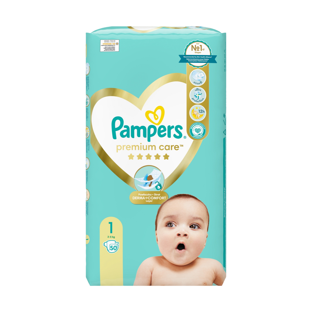 PAMPERS PREMIUM CARE 1 (2-5KG) 50