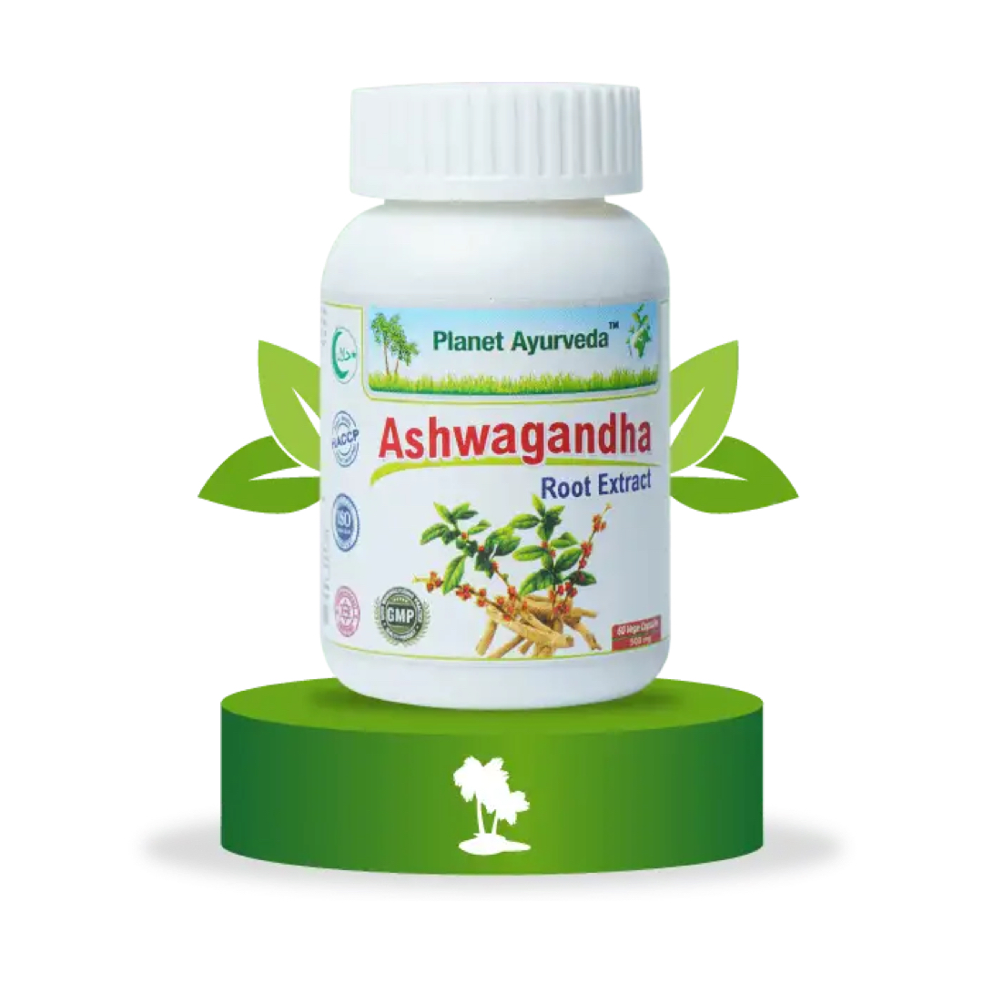PLANET AYURVEDA ASHWAGANDHA - ПОВЕЌЕ ЕНЕРГИЈА, ПОМАЛКУ СТРЕС (60 КАПСУЛИ)