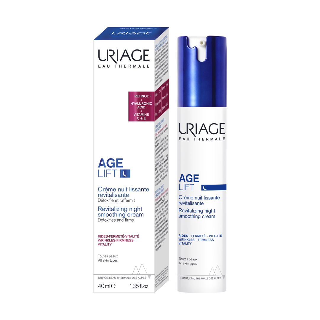 URIAGE AGE LIFT НОЌЕН КРЕМ ЗА ДЕТОКС И ЗАЦВРСТУВАЊЕ НА КОЖАТА НА ЛИЦЕТО 40 мл