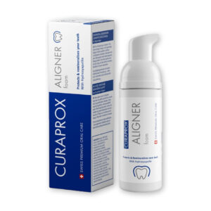 CURAPROX ALIGNER ПЕНА ЗА НЕГА И РЕМИНЕРАЛИЗАЦИЈА НА ЗАБИТЕ КАЈ ПАЦИЕНТИ СО АЛАЈНЕРИ 40 мл