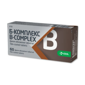 KRKA B-COMPLEX ОБЛОЖЕНИ ТАБЛЕТИ (60 ТАБЛЕТИ)