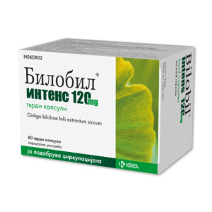 KRKA BILOBIL INTENS 120 мг КАПСУЛИ (60 КАПСУЛИ)