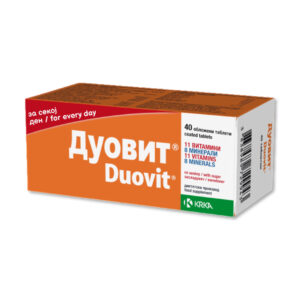 KRKA DUOVIT ОБЛОЖЕНИ ТАБЛЕТИ (40 ТАБЛЕТИ)
