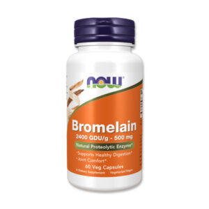 NOW BROMELAIN 500мг (60 КАПСУЛИ)