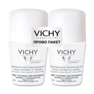 VICHY DEO РОЛ ОН ЗА ЧУВСТВИТЕЛНА И ДЕПИЛИРАНА КОЖА 1+1