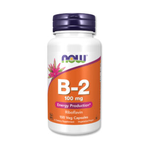 NOW VITAMIN B2 100мг(100 ЖЕЛАТИНСКИ КАПСУЛИ)