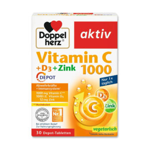 DOPPEL HERZ VITAMIN C 1000 +D3+ ZN (30 ТАБЛЕТИ)