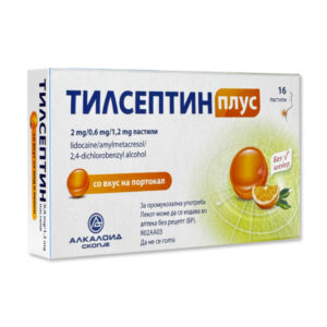 ALKALOID TILSEPTIN PLUS 2MG/0.6MG/1.2 MG (16 ПАСТИЛИ)