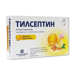 ALKALOID TILSEPTIN 0.6MG/1.2MG (24 ПАСТИЛИ)